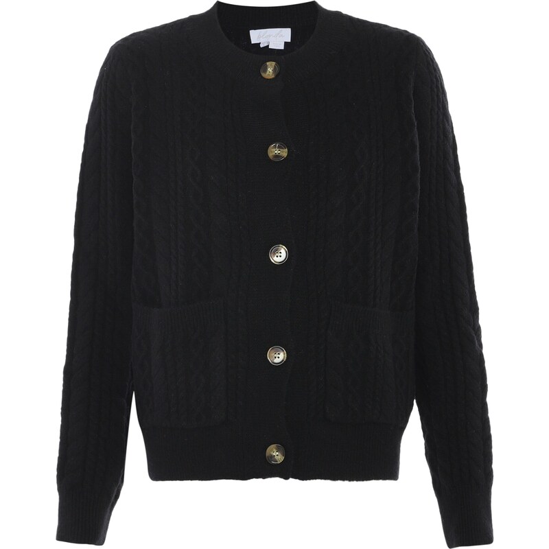 BLONDA Kardigán čierna 54282120