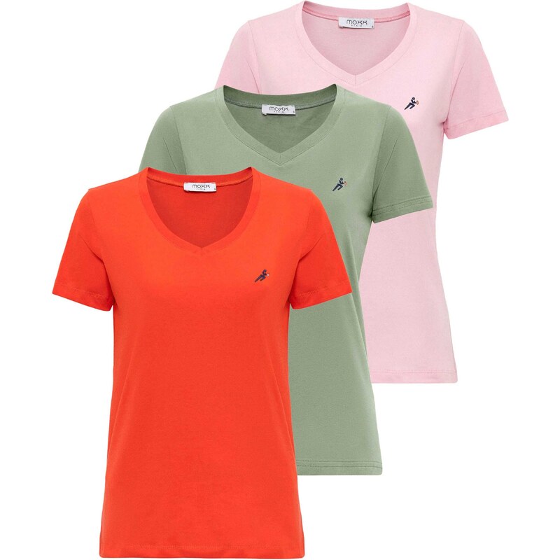 Moxx Paris Tričko olivová / ružová / červená 54347604