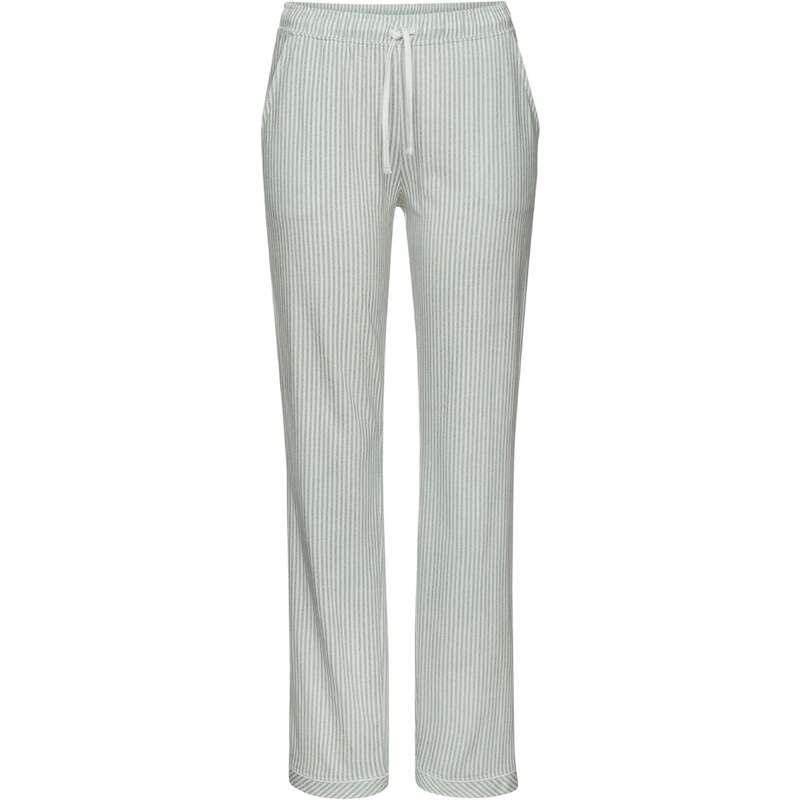 s.Oliver Pyžamové nohavice pastelovo zelená / biela 54319074