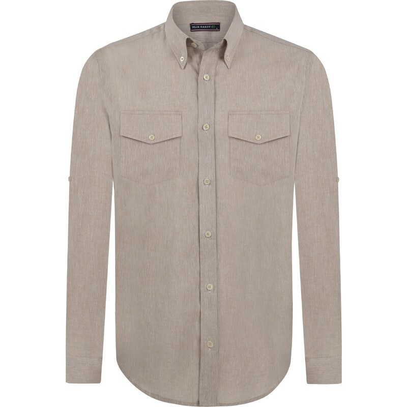 Felix Hardy Košeľa béžová melírovaná 65668104