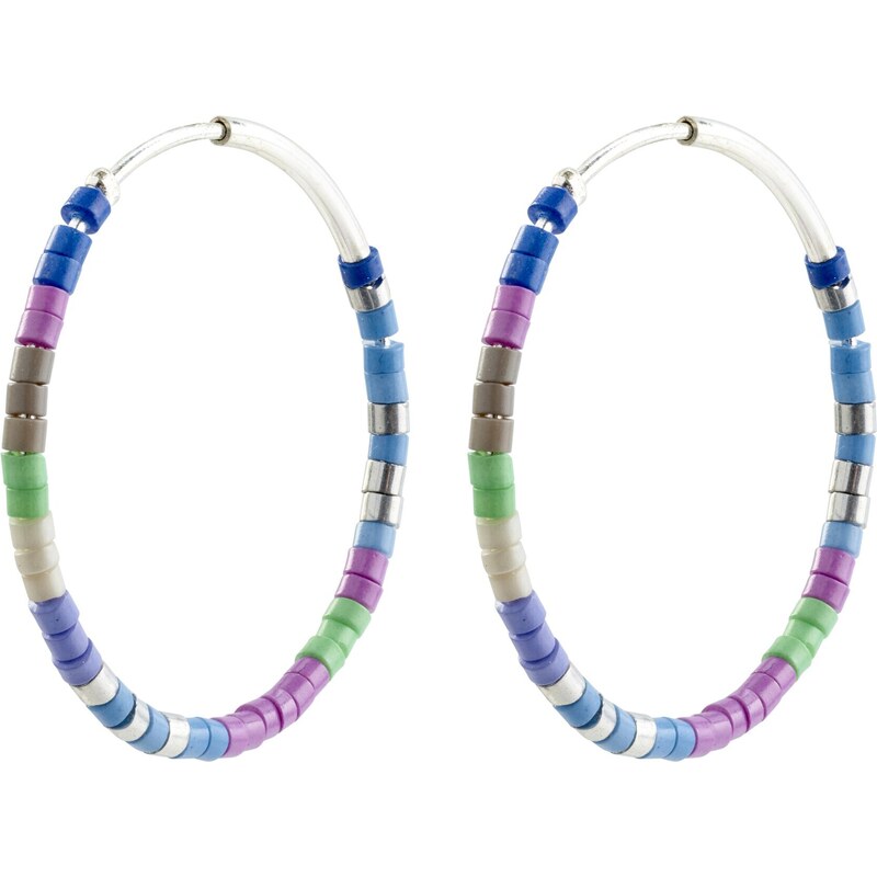 Pilgrim Náušnice Alison svetlomodrá / svetlozelená / fialová / 54287872