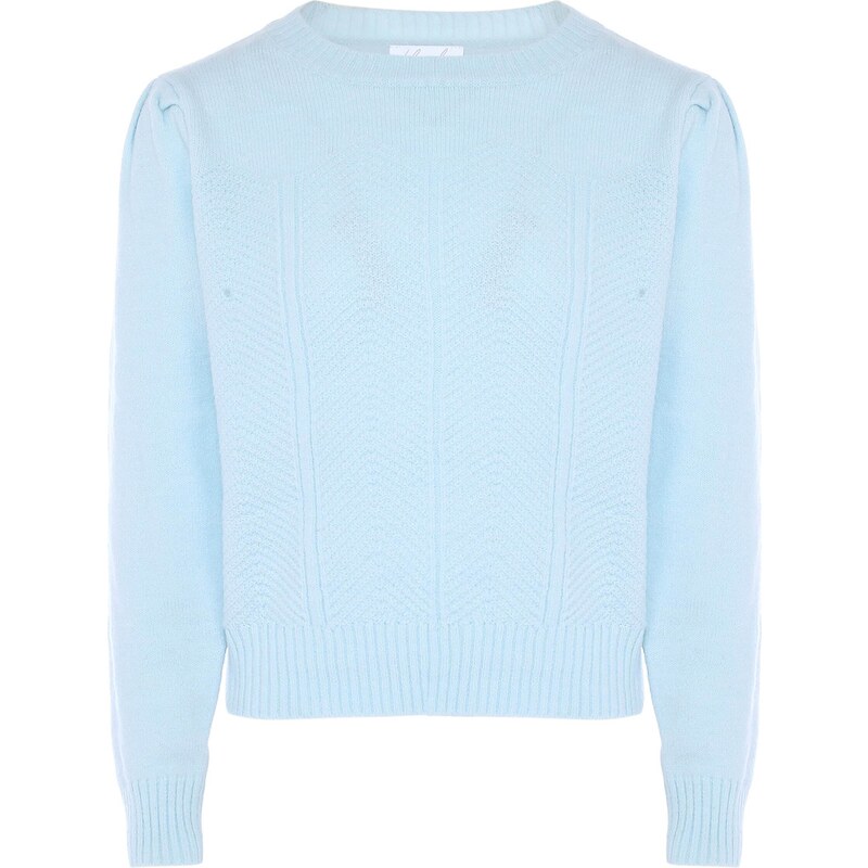 BLONDA Sveter svetlomodrá 54284576
