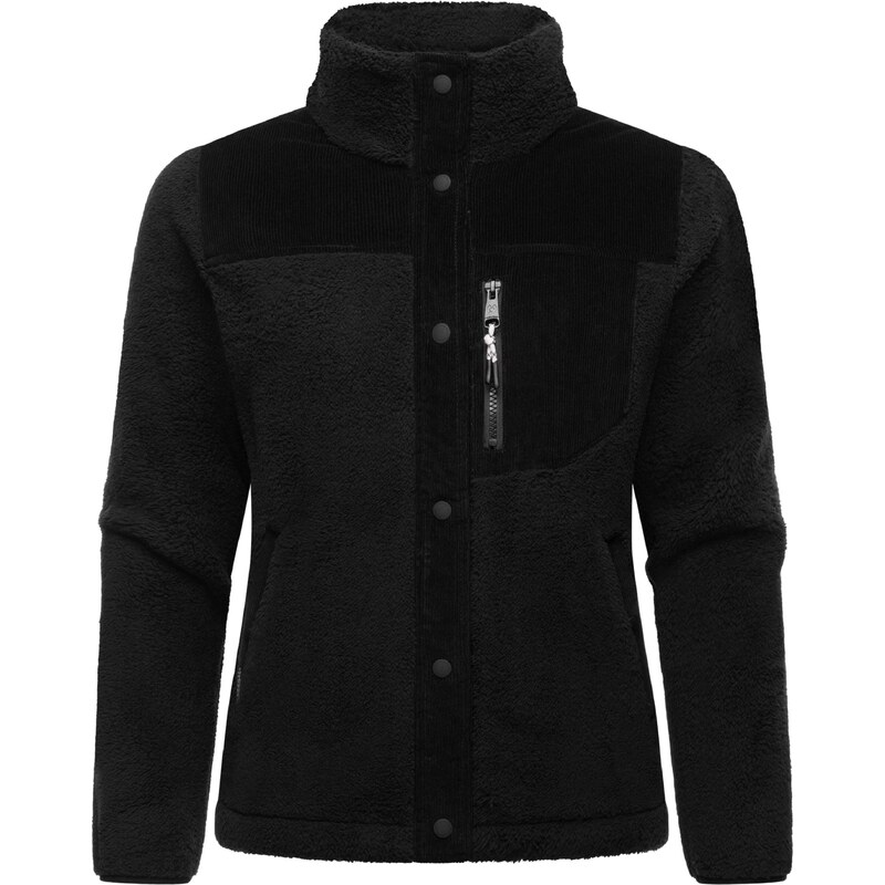 Ragwear Flisová bunda Appopis Block čierna 65871755