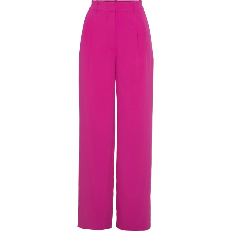 LASCANA Plisované nohavice fuksia 54322853