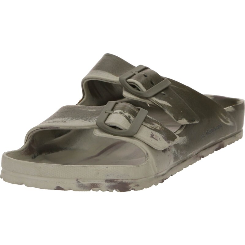 QUIKSILVER Šľapky Embark olivová / pastelovo zelená 54134054