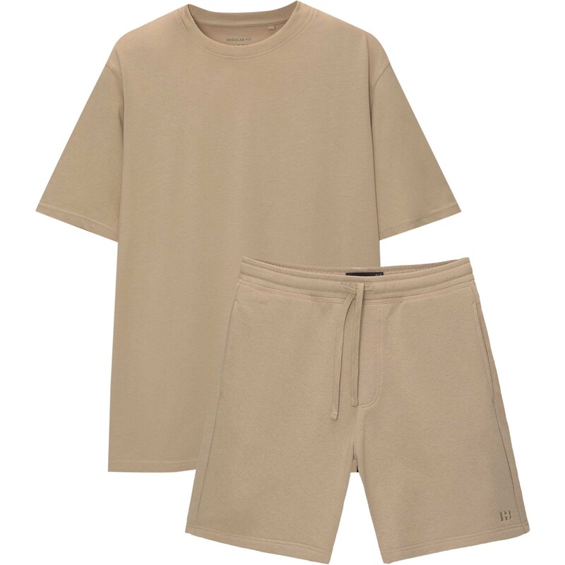 Pull&Bear Mikina piesková 67334823