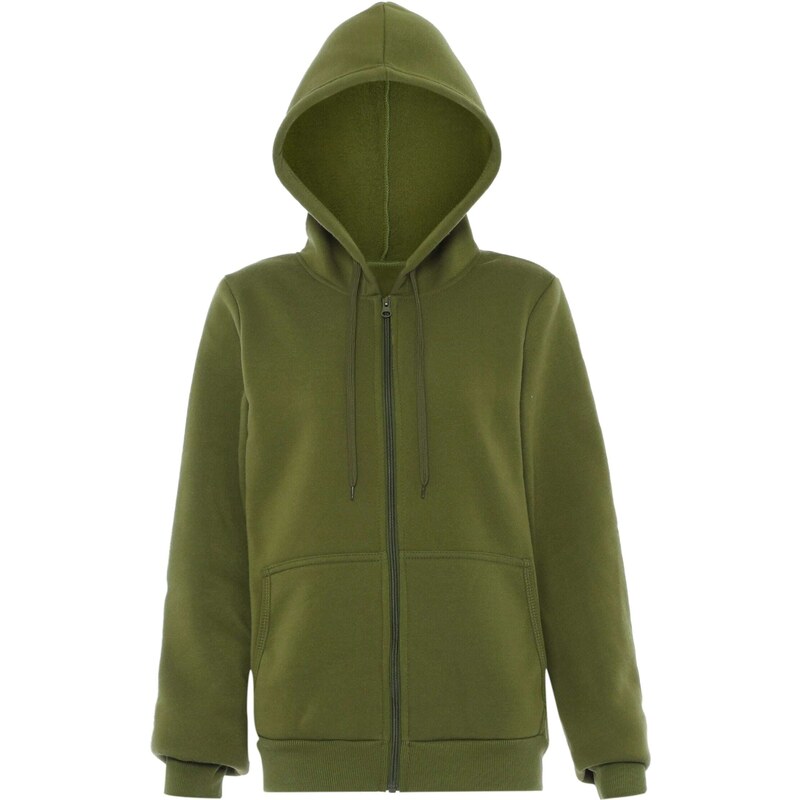 BLONDA Tepláková bunda tmavozelená 54285431