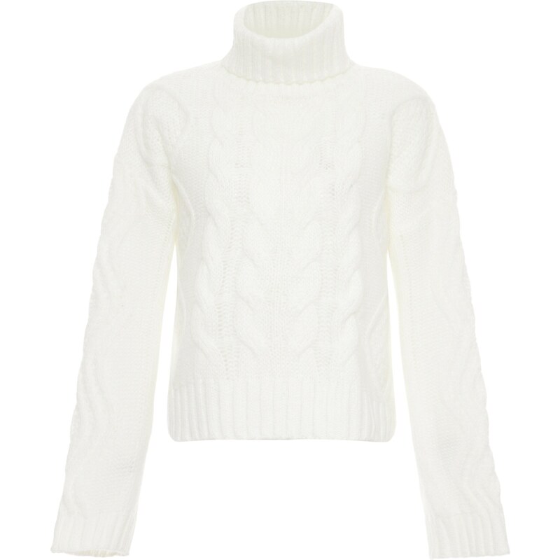 BLONDA Sveter biela ako vlna 54285419