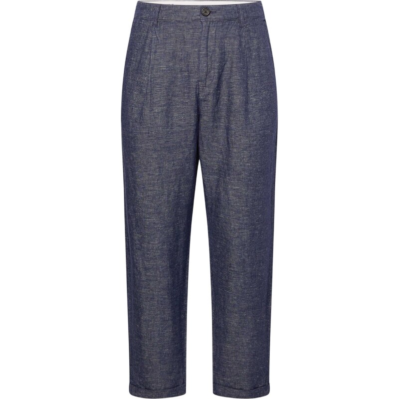 SELECTED Plisované nohavice antracitová / sivá melírovaná 54326447