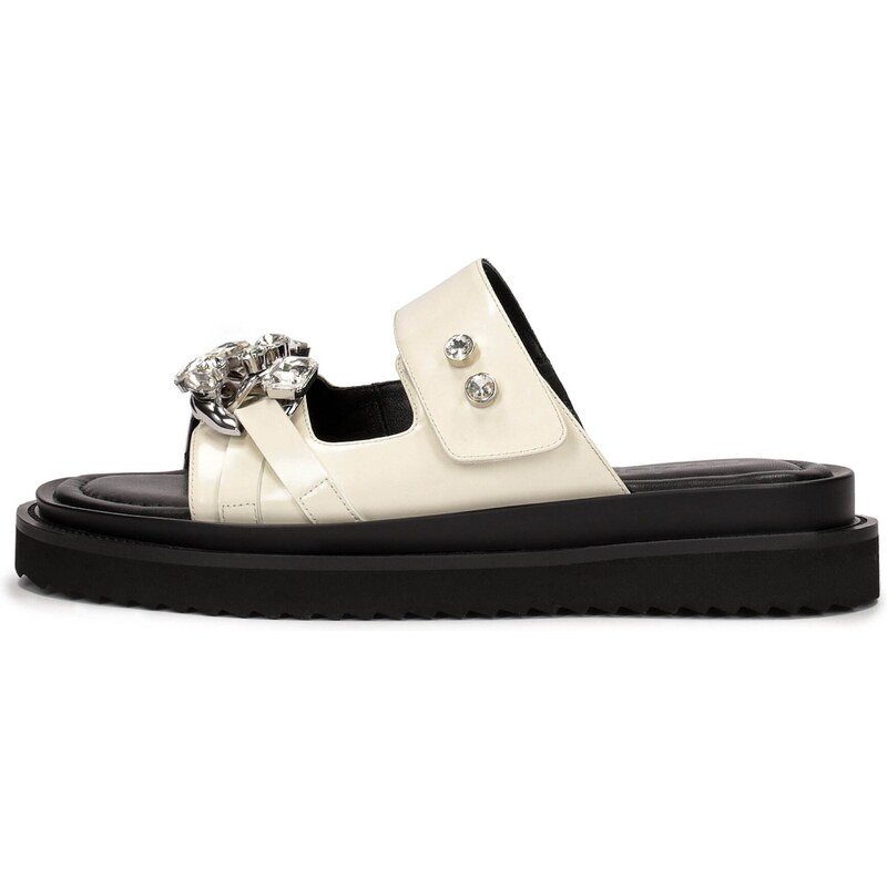 Kazar Šľapky šedobiela 63448575