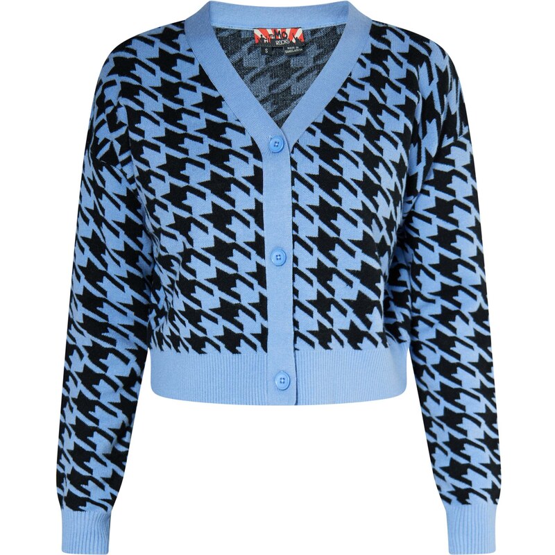 myMo ROCKS Kardigán svetlomodrá / čierna 54293440