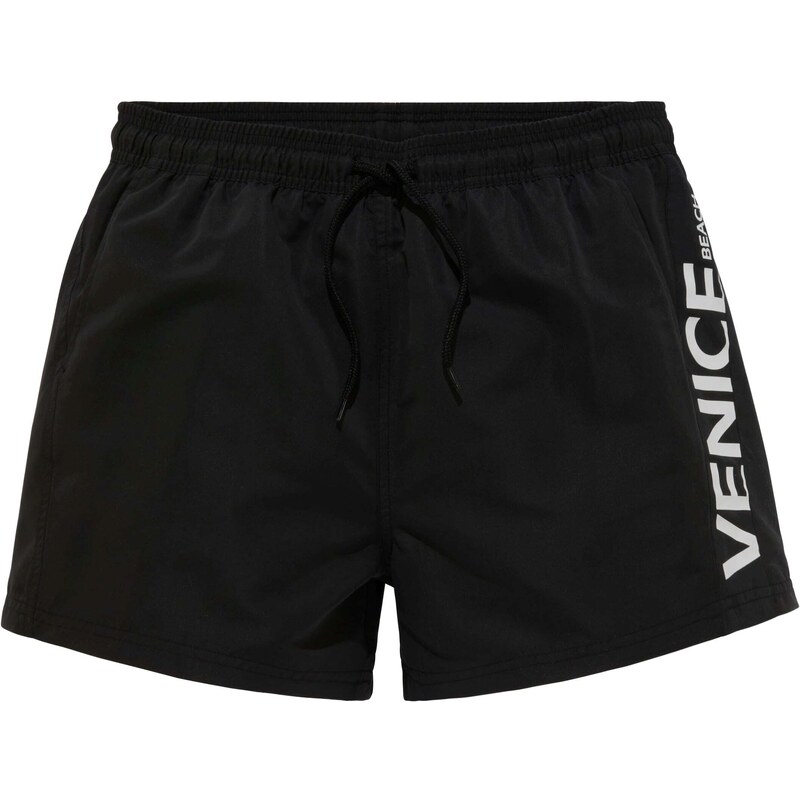 VENICE BEACH Plavecké šortky čierna / biela 54330198