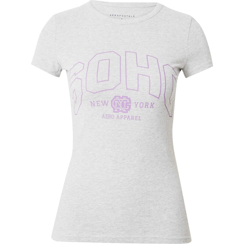 AÉROPOSTALE Tričko SOHO sivá melírovaná / levanduľová 54286467