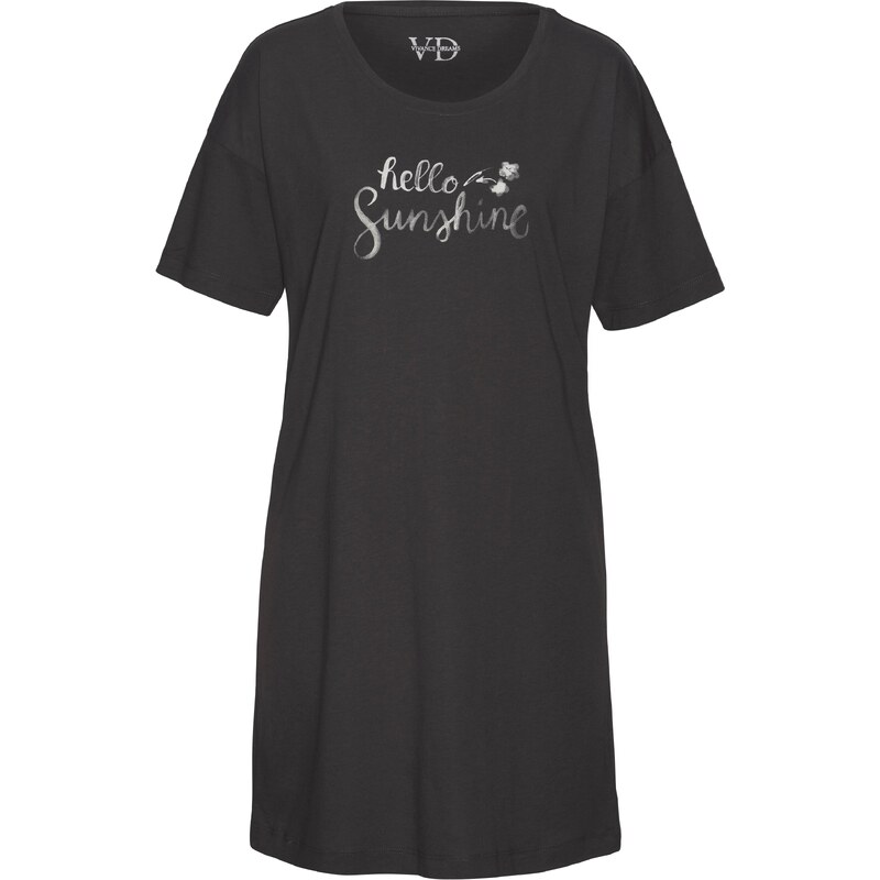 VIVANCE Nočná košieľka Dreams čierna / biela 54286535