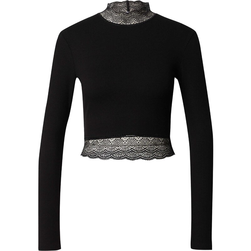 ABOUT YOU Tričko Danai Longsleeve čierna 54286792