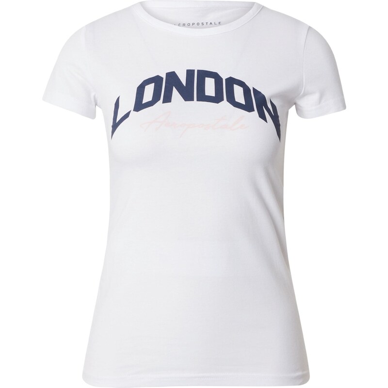AÉROPOSTALE Tričko LONDON tmavomodrá / biela 54287716