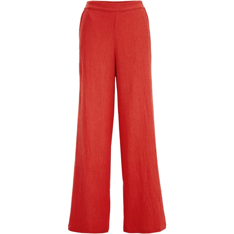 WE Fashion Nohavice hrdzavo červená 54303664