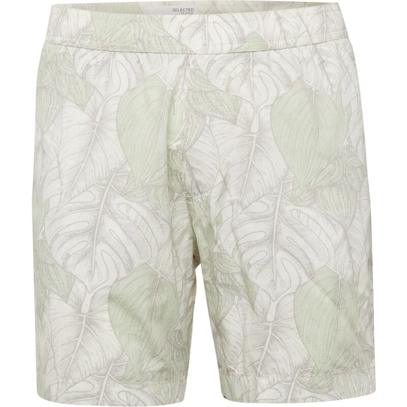 SELECTED Nohavice Air svetlosivá / jablková 54341646