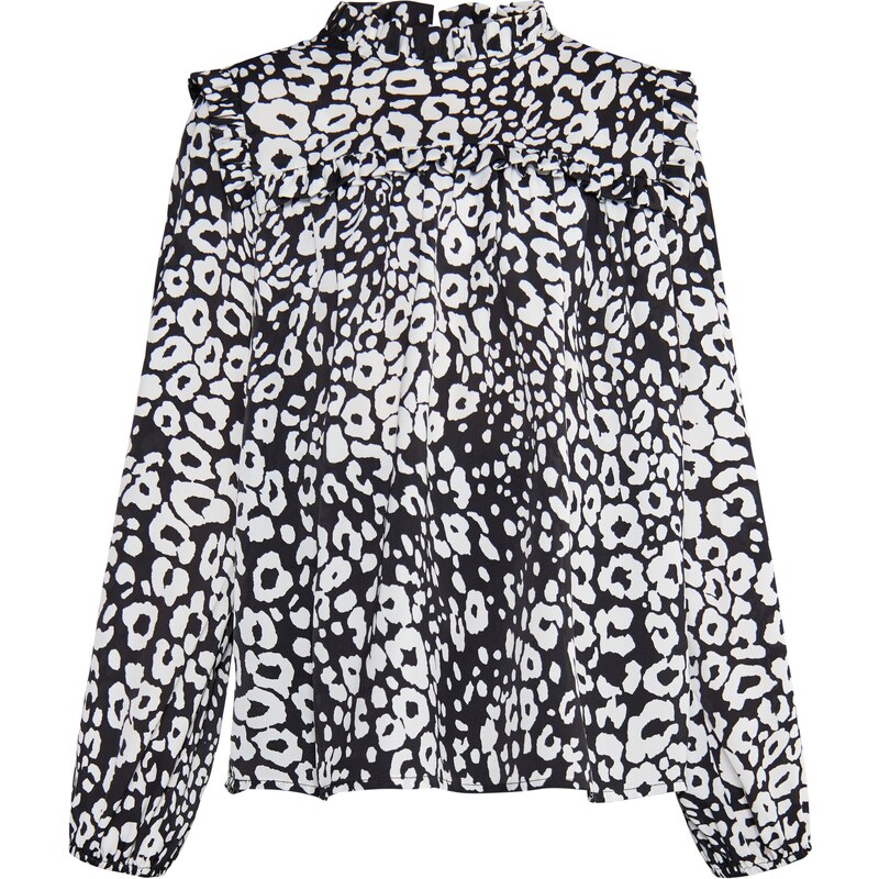 faina Blúzka čierna / biela 54293112