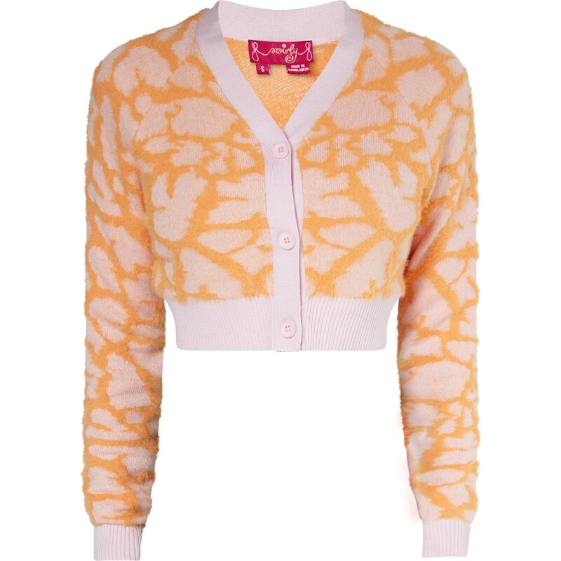 swirly Kardigán svetlooranžová / ružová 54293500