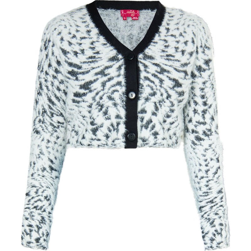 swirly Kardigán čierna / biela 54293455
