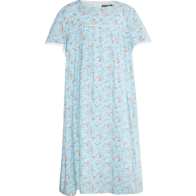 DreiMaster Vintage Šaty svetlomodrá / trávovo zelená / broskyňová / 54293456