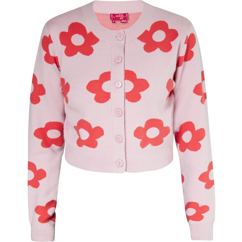 swirly Kardigán ružová / oranžovo červená 54293458