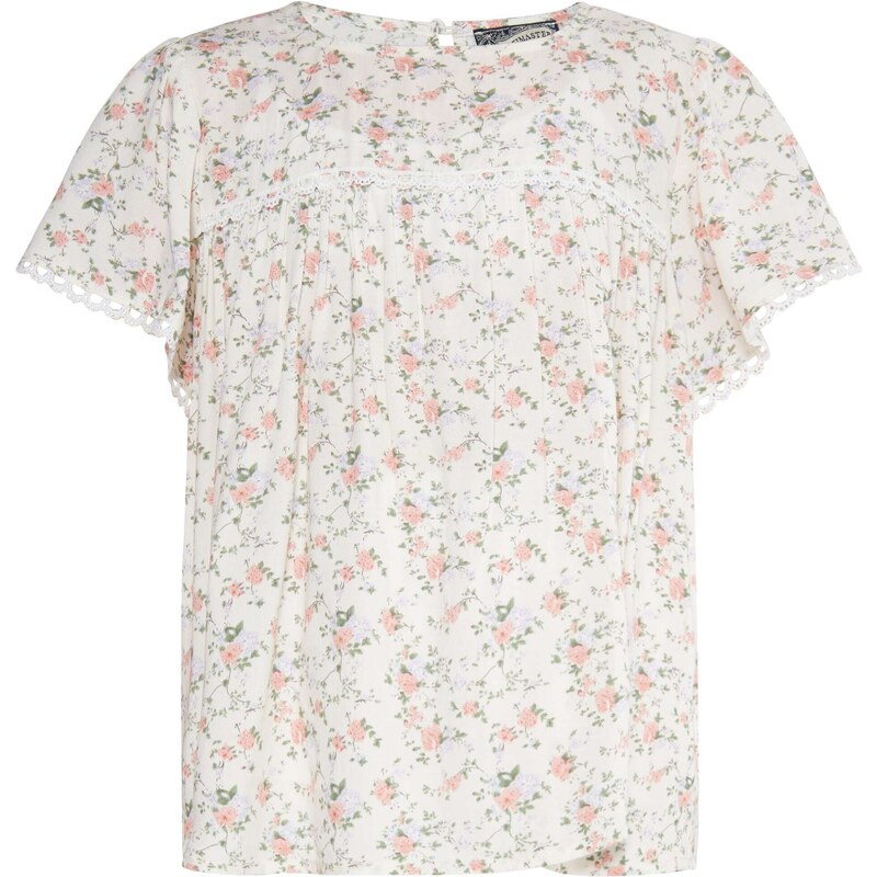 DreiMaster Vintage Blúzka zelená / pastelovo fialová / staroružová / 54293470