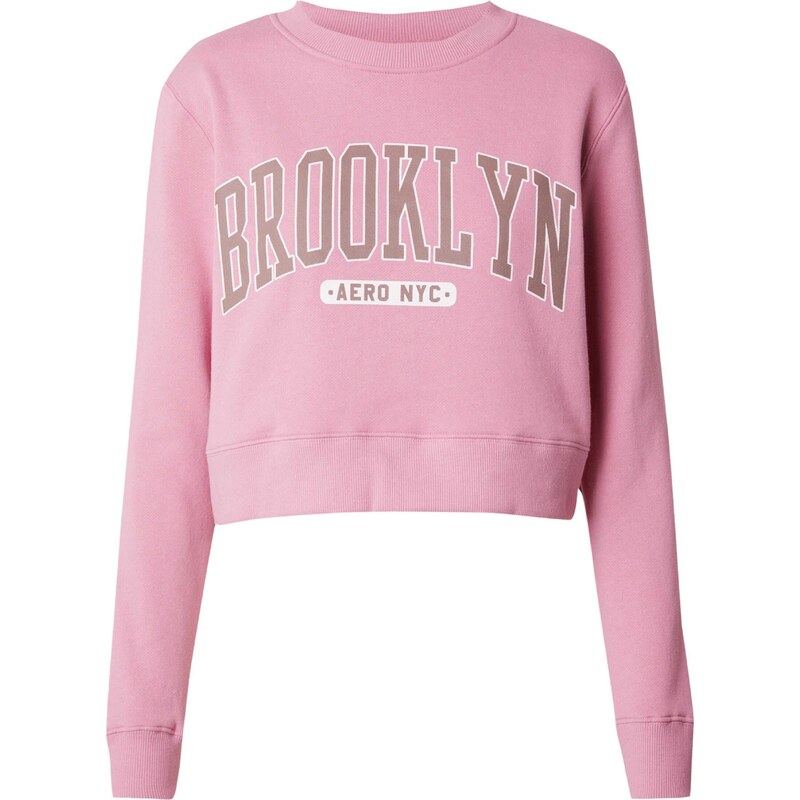 AÉROPOSTALE Mikina BROOKLYN olivová / svetlofialová / biela 54310002