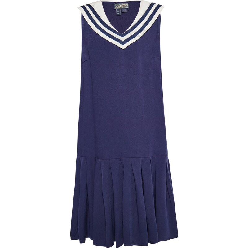 DreiMaster Vintage Šaty námornícka modrá / biela 54294270