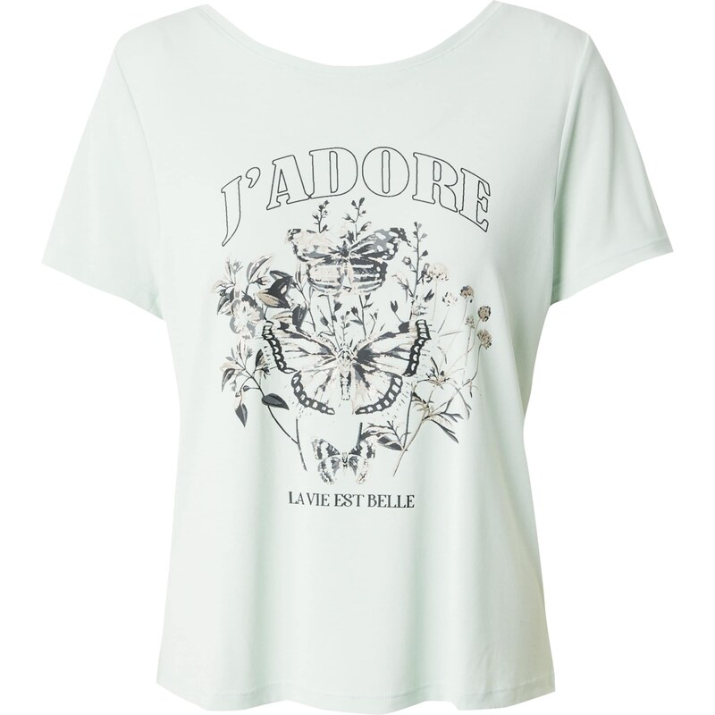 ONLY Tričko ONLFree sivá / pastelovo zelená / čierna 54310973