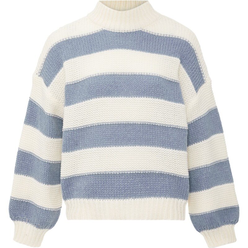 BLONDA Sveter opálová / biela ako vlna 54296794