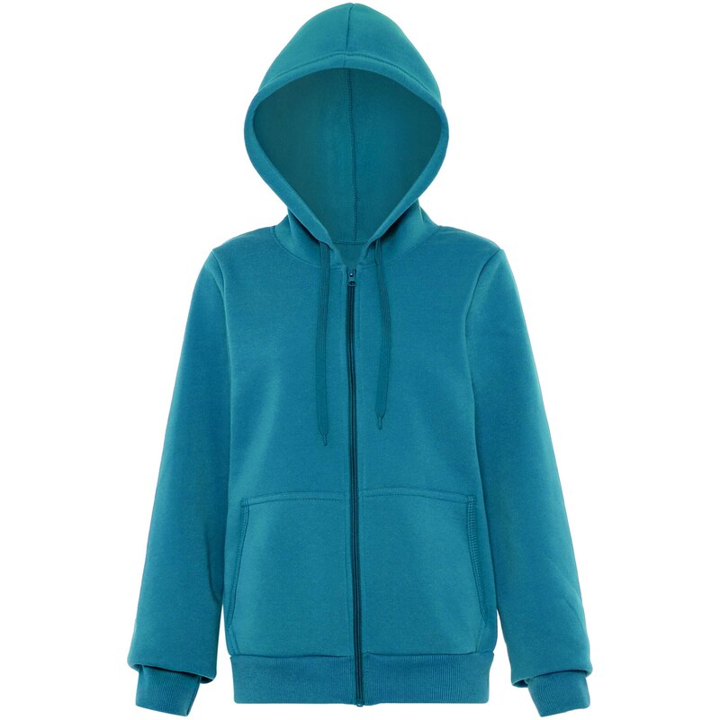 NALLY Tepláková bunda modrozelená 65791517