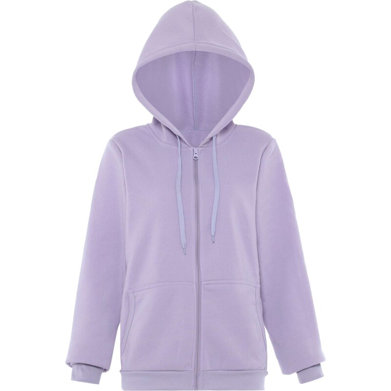 Flyweight Tepláková bunda levanduľová 66297739