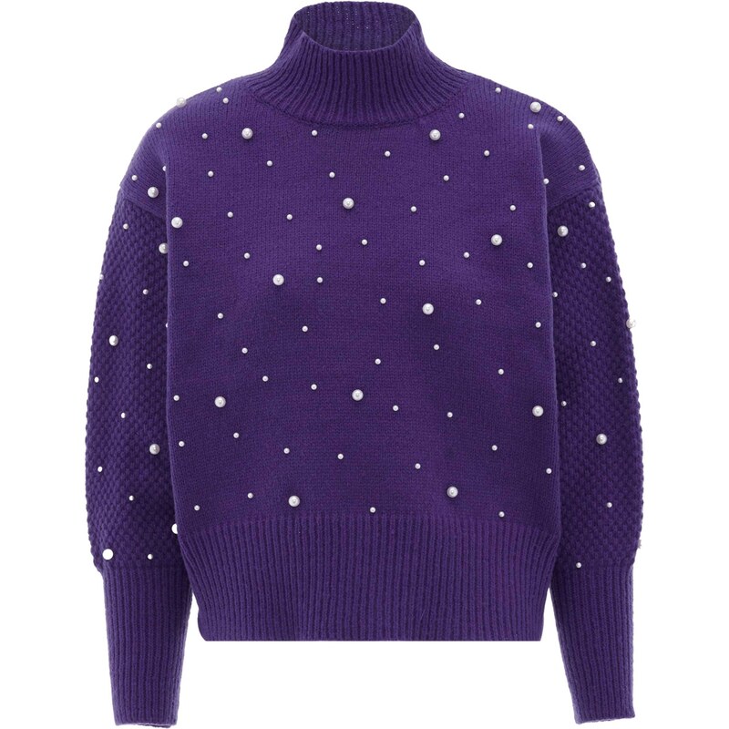 faina Sveter černicová / perlovo biela 54296874