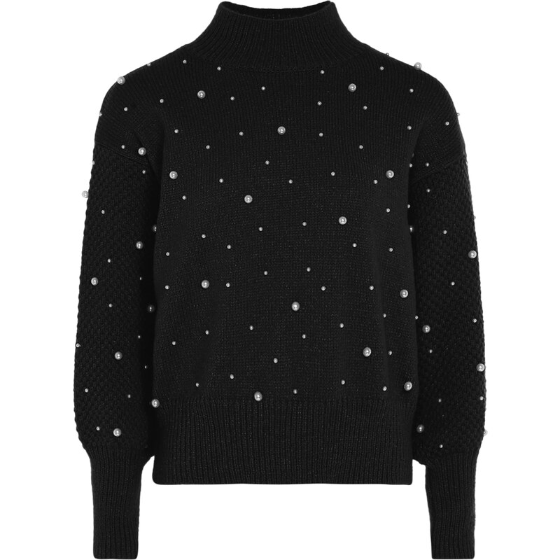 faina Sveter čierna / perlovo biela 54296879