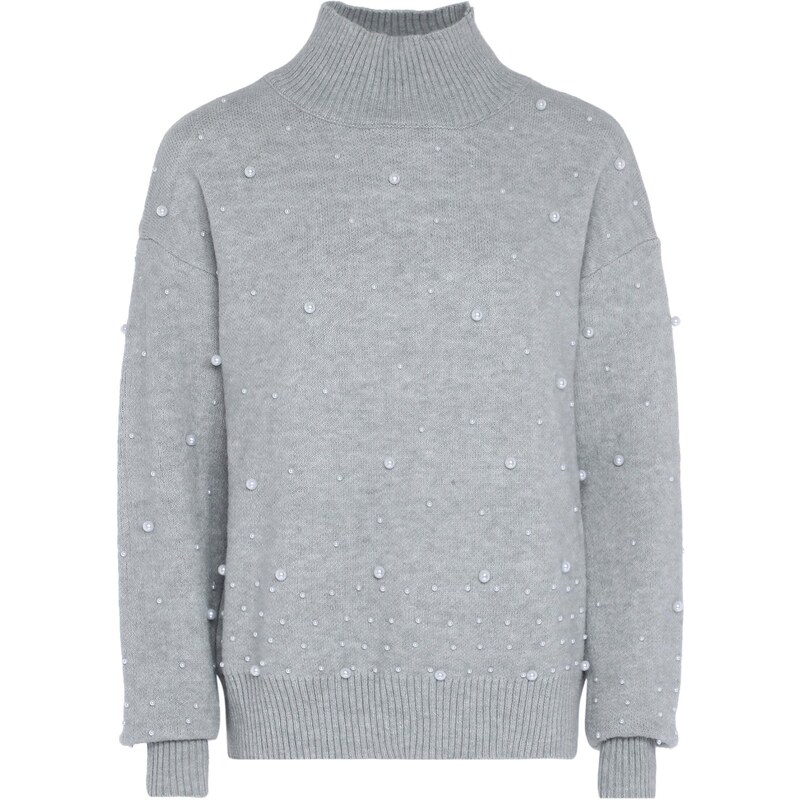 faina Sveter sivá / perlovo biela 54297783