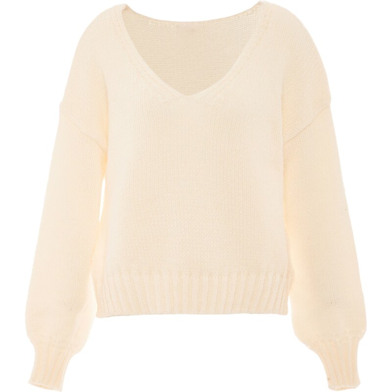 Sookie Sveter biela ako vlna 65869275