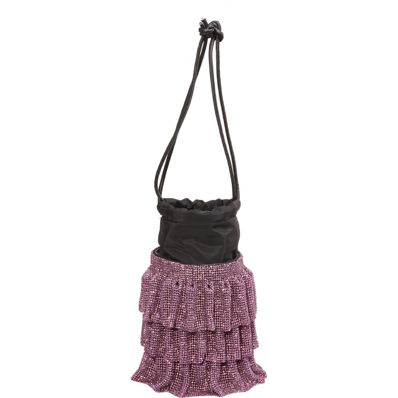 NAEMI Taška cez rameno fialová / čierna 65791829