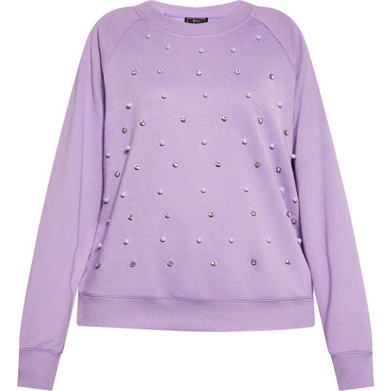 faina Mikina levanduľová / strieborná / biela 54299939