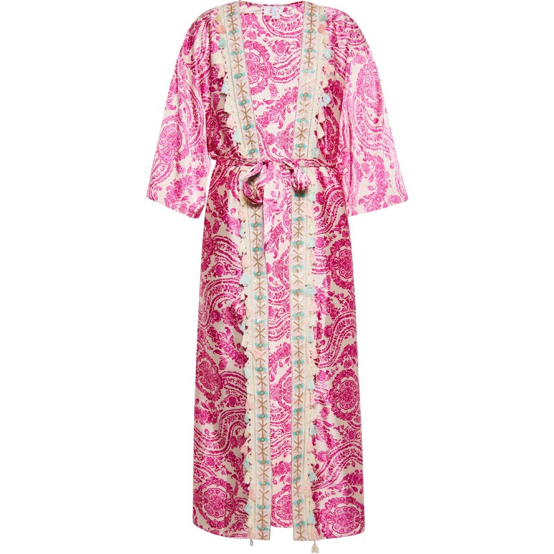 IZIA Kimono béžová / svetlomodrá / fuksia 54302696