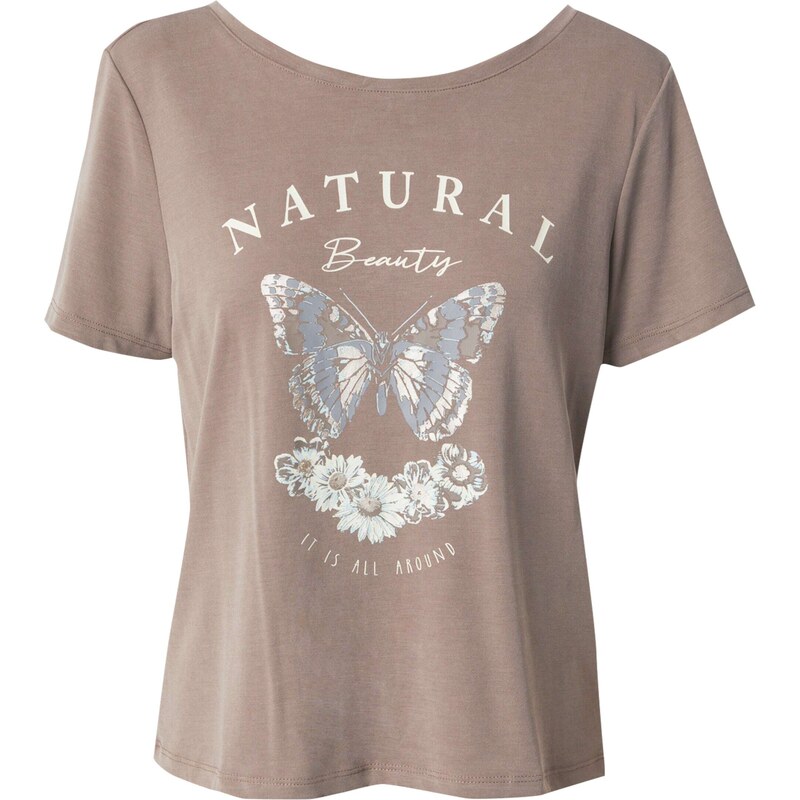 ONLY Tričko ONLFREE svetlobéžová / modrosivá / nebesky modrá / 54310984