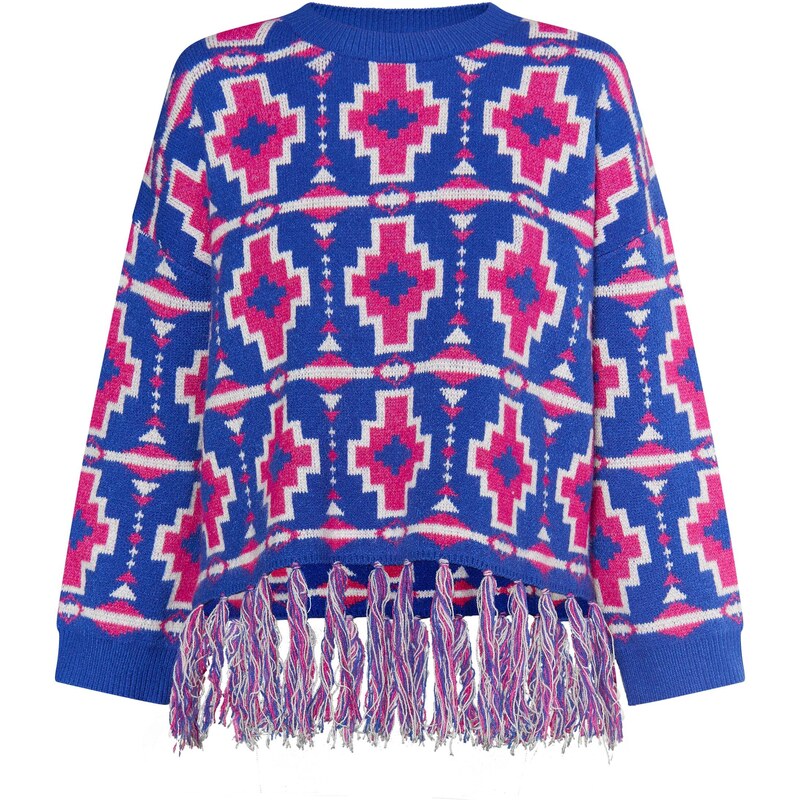 IZIA Sveter modrá / ružová / biela 54317306