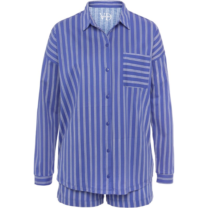 VIVANCE Pyžamo Dreams modrá / biela 54319062