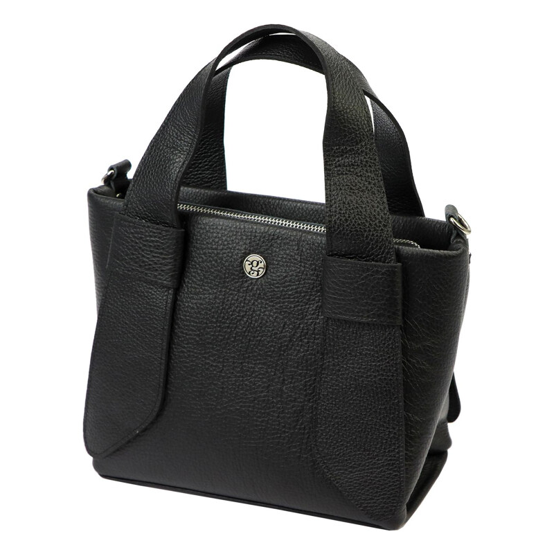 Kožená kabelka Gregorio čierna KZ52146 62179391