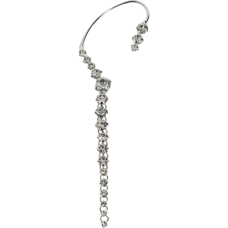 SOHI Náušnice Wyn strieborná / priehľadná 54321534
