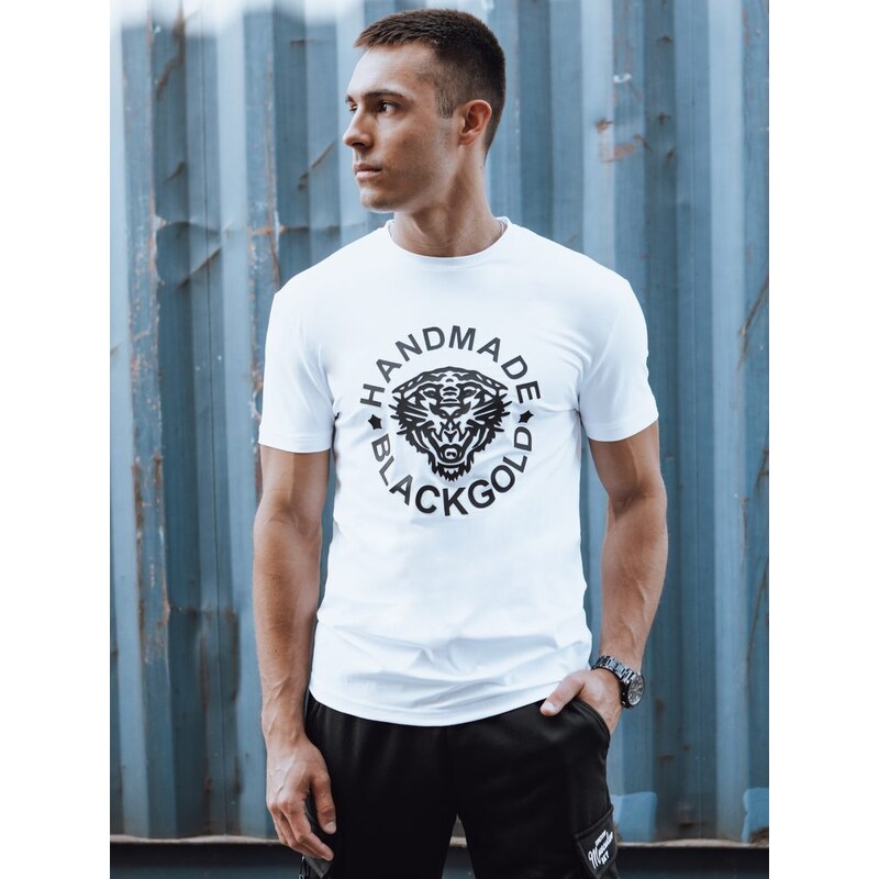 Dstreet Jedinečné biele tričko s potlačou 52715738