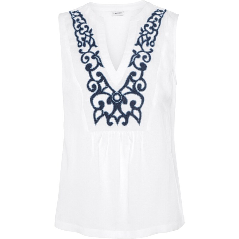 LASCANA Blúzka námornícka modrá / biela 54322872