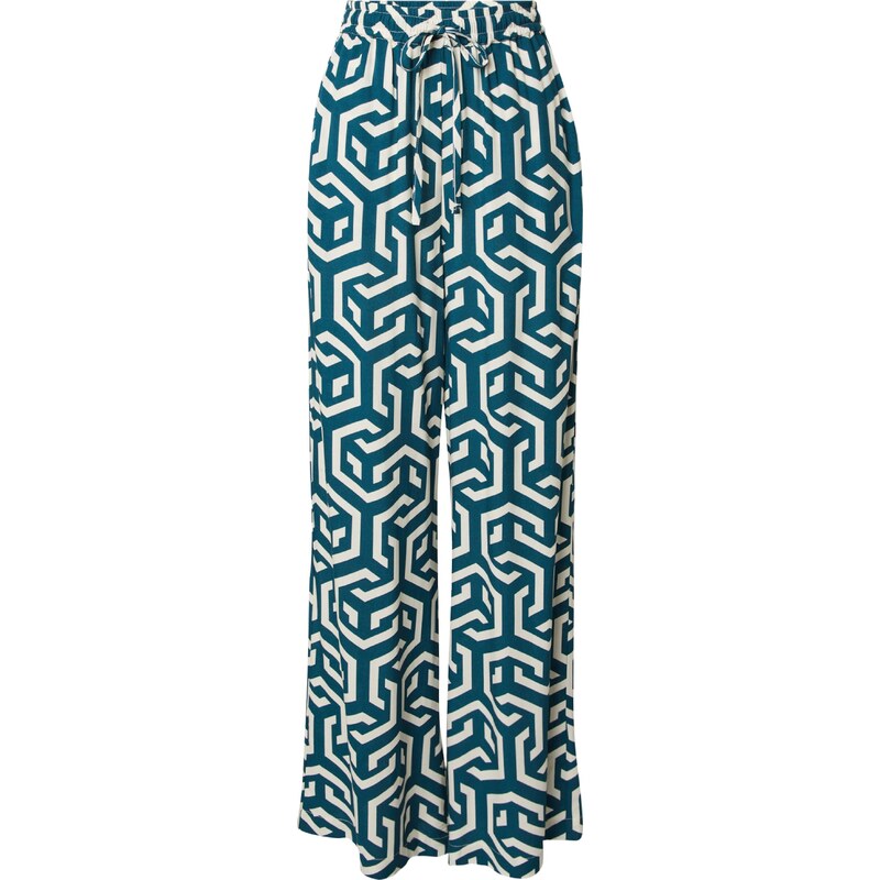 Guido Maria Kretschmer Women Nohavice Hellen petrolejová / šedobiela 53887048