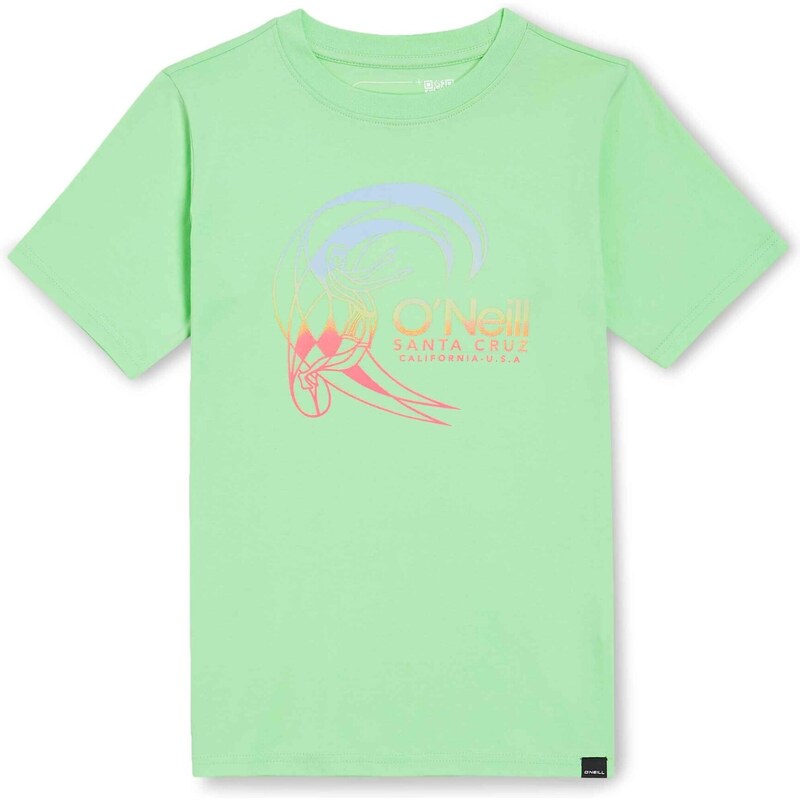 ONEILL Tričko Circle Surfer neónovo zelená / svetlofialová / oranžová 54334654